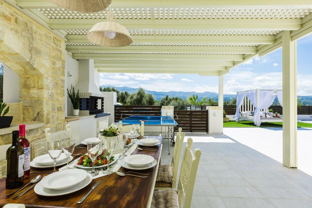 Caramel Villa, With 40M2 Pool & Spa Whirlpool, By Thinkvilla Pánormos Exterior foto